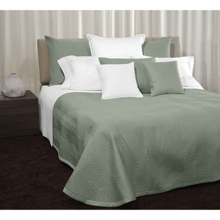 Signoria Letizia 300tc Quilted Coverlet & Shams - Silver Sage