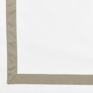 Signoria Pegaso 400tc Percale Bed Linens - White/Khaki