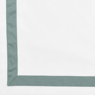 Signoria Pegaso 400tc Percale Bed Linens - White/Wilton Blue