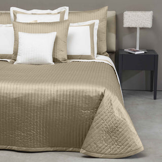 Signoria Siena 300tc Sateen Quilted Coverlet & Shams - Flax