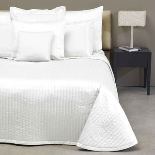 Signoria Siena 300tc Sateen Quilted Coverlet & Shams - White