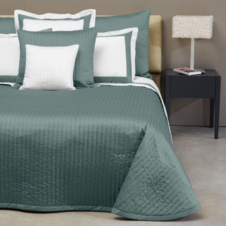 Signoria Siena 300tc Sateen Quilted Coverlet & Shams - Wilton Blue