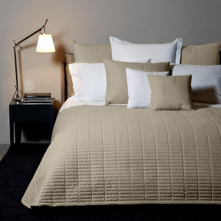 Signoria Spoleto 200tc Percale Coverlet & Shams - Khaki