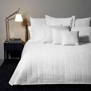 Signoria Spoleto 200tc Percale Coverlet & Shams - White