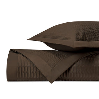 Home Treasures Sydney Quilted Bedding - Chocolate