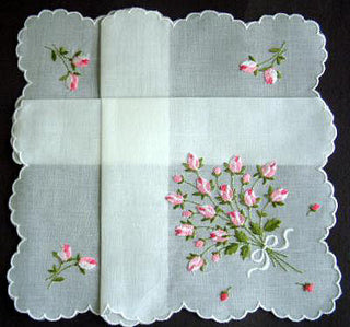 Gerbrend Rosebuds Handkerchief