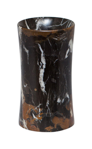 MarbleCrafter Vinca Black & Gold Marble Tumbler