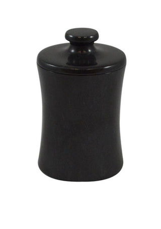 MarbleCrafter Vinca Jet Black Marble Cannister -31JB