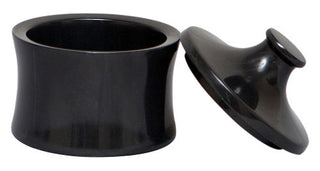 MarbleCrafter Vinca Jet Black Marble Cannister -3JB