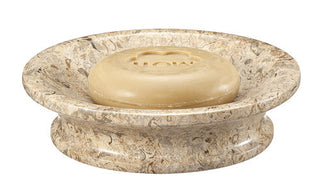 MarbleCrafter Vinca Fossil Stone Soap Dish -41FS