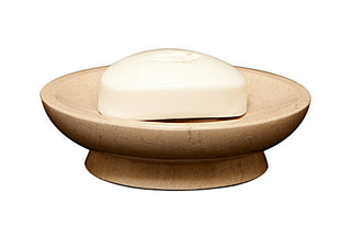 MarbleCrafter Vinca Verona Beige Marble Oval Soap Dish