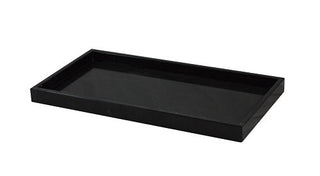 MarbleCrafter Vinca Jet Black Marble Large Amenity Tray -BA02-72JB