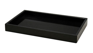 MarbleCrafter Vinca Jet Black Marble Small Amenity Tray -BA02-7JB