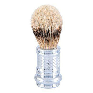 Merkur Silver Tip Badger Shaving Brush, Chrome