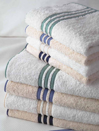 Matouk Newport Terry Towels with Applique Tape