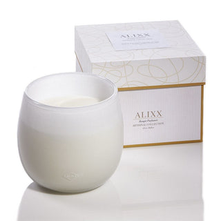 Alixx Artisan Glass Candles l'Heure du Thé - White
