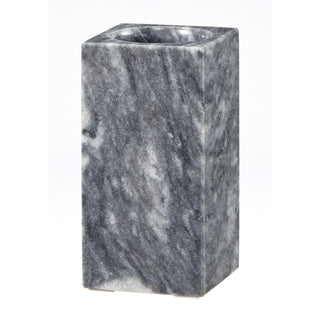 MarbleCrafter Myrtus Cloud Gray Marble Polished Finish Square Tumbler - BA02-2CG