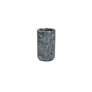 MarbleCrafter Eris Cloud Gray Marble Polished Finish Cylindrical Tumbler - BA03-2CG