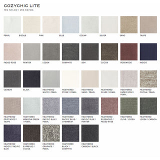 Barefoot Dreams CozyChic Lite Color Palette