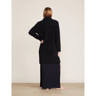 Barefoot Dreams CozyChic Coat with Patch Pockets - Black