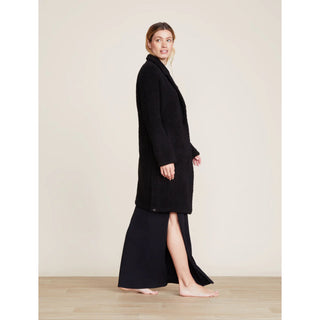 Barefoot Dreams CozyChic Coat with Patch Pockets - Black