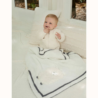 Barefoot Dreams CozyChic Lamb Baby Blanket - Pearl