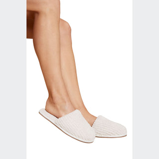 Barefoot Dreams CozyChic Ribbed Slipper - Cream