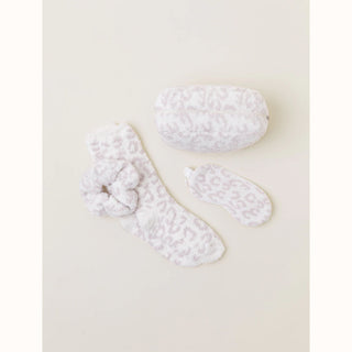 Barefoot Dreams Barefoot in the Wild™ Eye Mask, Scrunchie and Sock Set - Cream/Stone