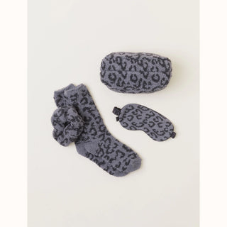 Barefoot Dreams Barefoot in the Wild™ Eye Mask, Scrunchie and Sock Set - Graphite/Carbon