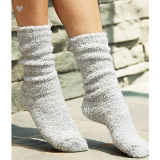 Barefoot Dreams Cozychic Heathered Women's Socks - Blue Water