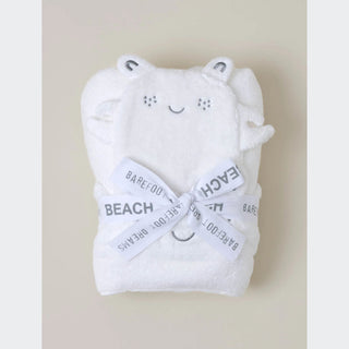 Barefoot Dreams Toddler Hooded Towel & Washcloth Set - Crab - Sea Salt