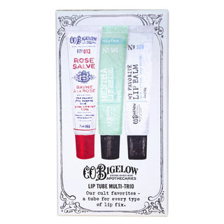 C.O. Bigelow Lip Balm Trio - Rose Salve All Purpose Salve, Mentha Lip Shine, My Favorite Lip Balm