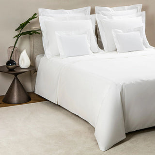 Frette Classic White/White King Duvet Cover