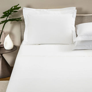 Frette Classic White/White King Duvet Cover