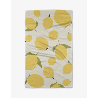 Geometry Tea Towel - Sunny Lemons