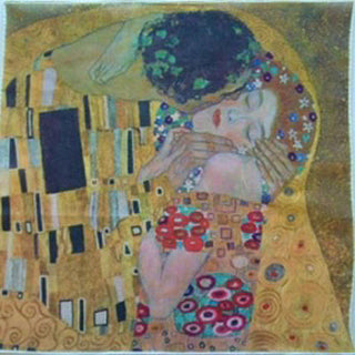 Gerbrend Klimt The Kiss Handkerchief #131/10