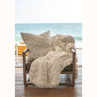 Keiki Co Ivory Cloud Couture Throw