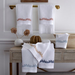 Matouk Atoll Luxury Linen Guest Towels - Set of 2