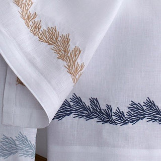 Matouk Atoll Luxury Linen Guest Towels - Set of 2