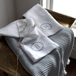 Matouk Carta Luxury Linen Guest Towels - Set of 4