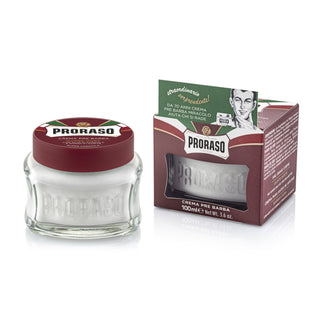 Proraso Pre-Shave Cream Nourish for Rough Beards in a Jar 3.6 oz.