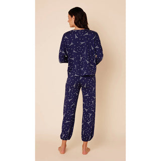 The Cat's Pajamas Étoile Dot Pima Knit Pullover Set