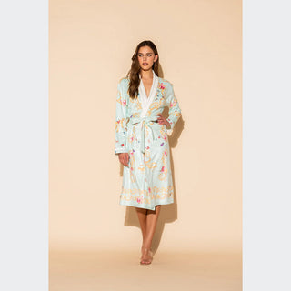 Wrap Up Butterfly Blue Long Robe