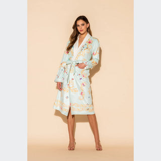 Wrap Up Butterfly Blue Long Robe