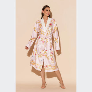 Wrap Up Butterfly Pink Long Robe