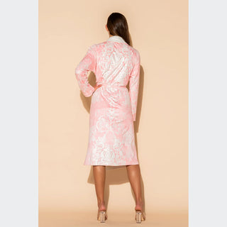 Wrap Up Romantique Pink Long Robe