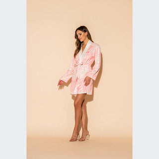 Wrap Up Romantique Pink Short Robe