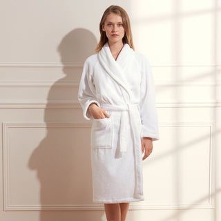 Yves Delorme Etoile Bath Robe For Him or Her - Blanc