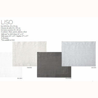 Yves Delorme Liso Table Linens - Colors
